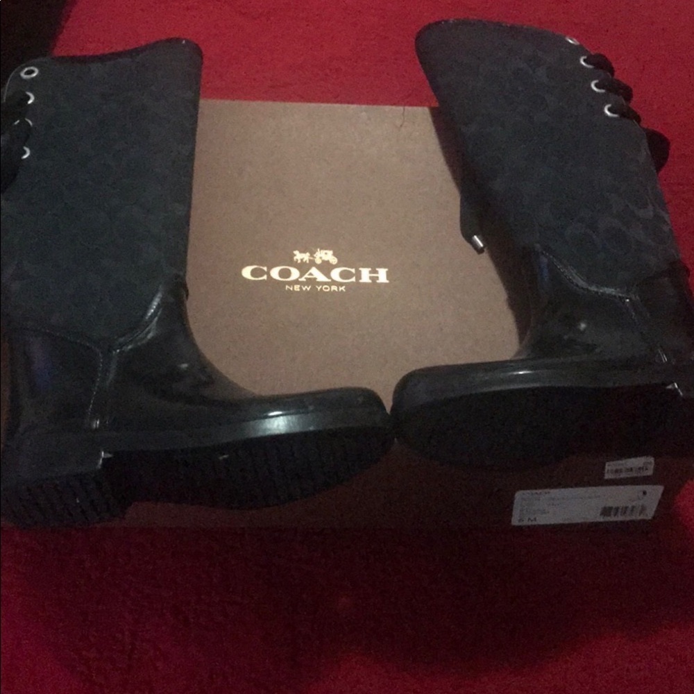 Authentic Coach Rain boots